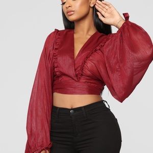 Metallic Emotions Tie Top